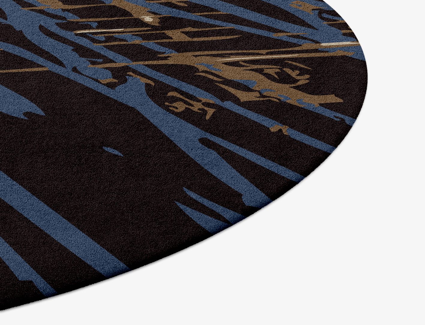 Lightfall Abstract Round Hand Tufted Pure Wool Custom Rug by Rug Artisan