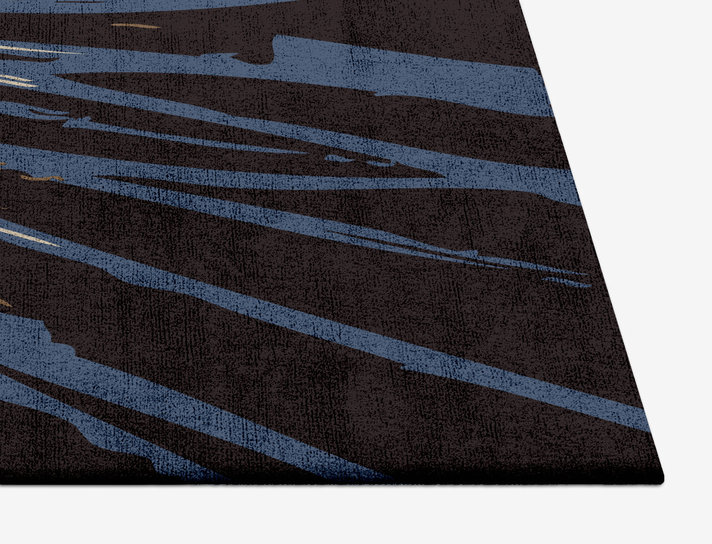 Lightfall Abstract Square Hand Tufted Bamboo Silk Custom Rug by Rug Artisan