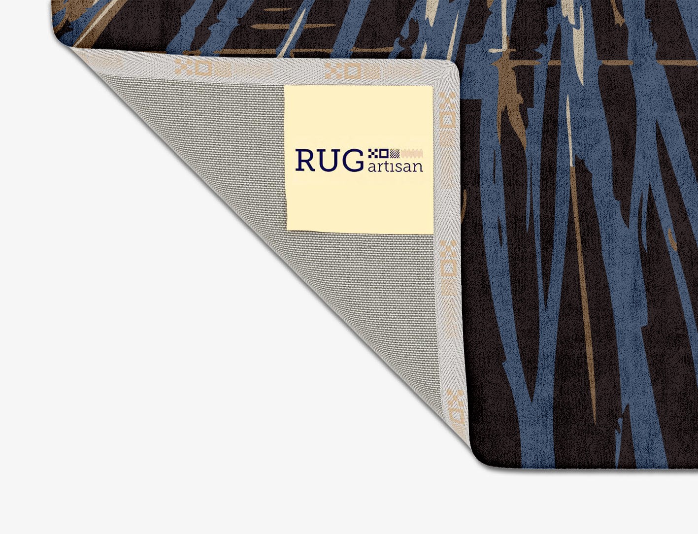Lightfall Abstract Square Hand Tufted Bamboo Silk Custom Rug by Rug Artisan