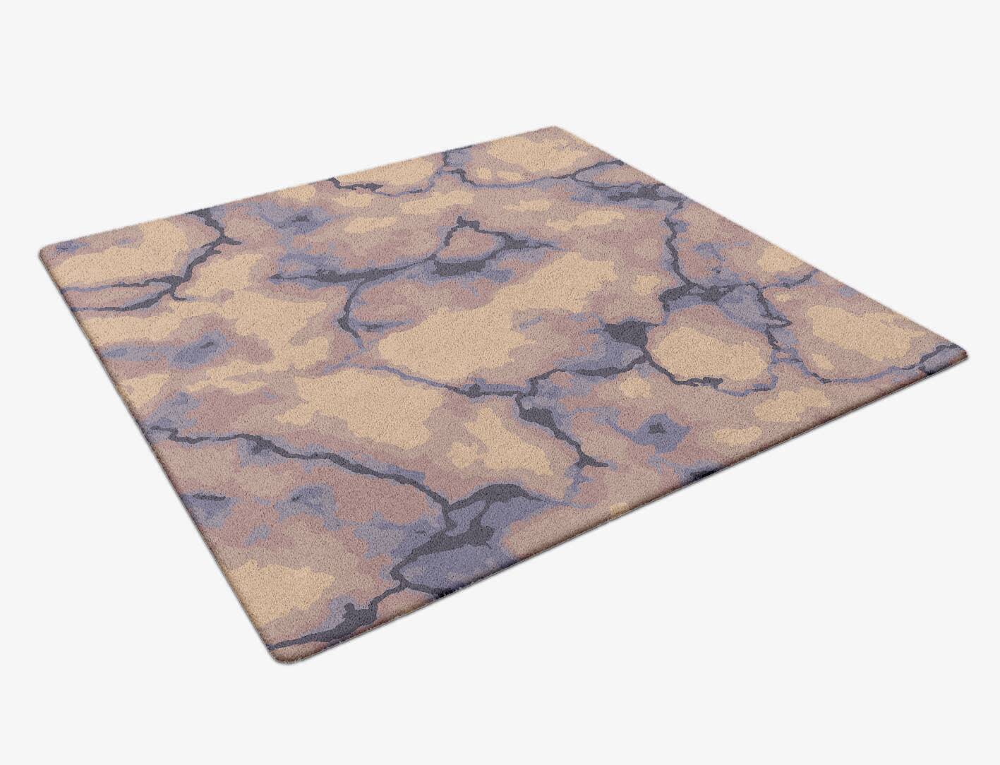 Lightning Surface Art Square Hand Tufted Pure Wool Custom Rug by Rug Artisan