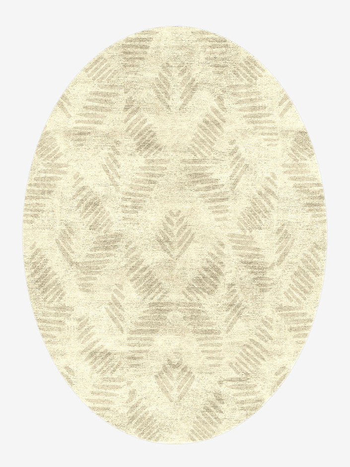 Ligne Batik Oval Hand Knotted Bamboo Silk Custom Rug by Rug Artisan