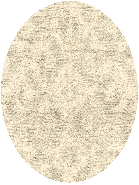 Ligne Batik Oval Hand Tufted Bamboo Silk Custom Rug by Rug Artisan