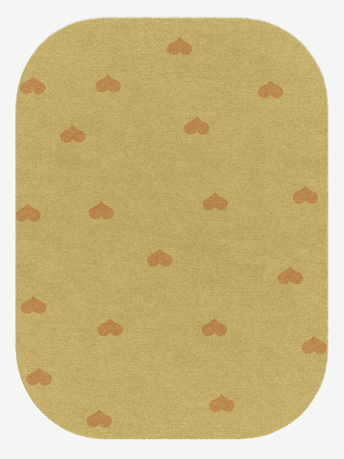 Lil Hearts Kids Oblong Hand Knotted Tibetan Wool Custom Rug by Rug Artisan