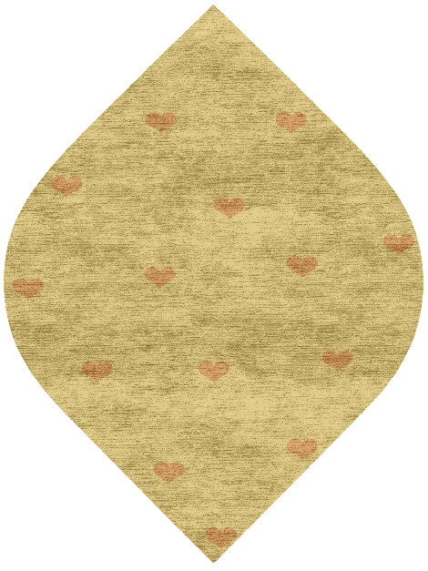 Lil Hearts Kids Ogee Hand Knotted Bamboo Silk Custom Rug by Rug Artisan