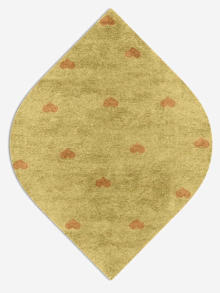 Lil Hearts Kids Ogee Hand Knotted Bamboo Silk Custom Rug by Rug Artisan