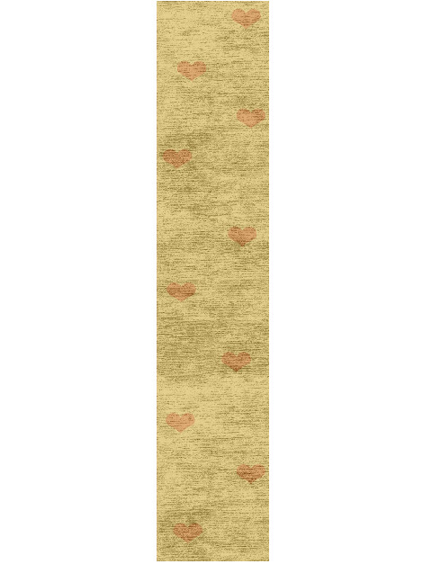 Lil Hearts Kids Runner Hand Knotted Bamboo Silk Custom Rug by Rug Artisan