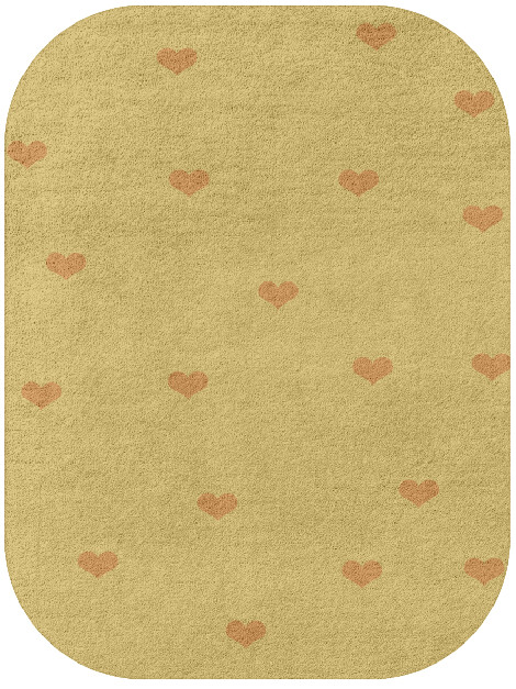 Lil Hearts Kids Oblong Hand Tufted Pure Wool Custom Rug by Rug Artisan
