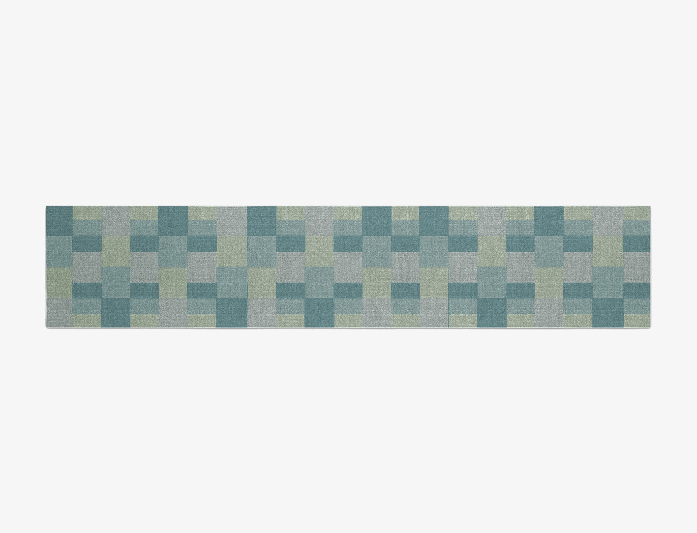 Lilac Geometric Runner Flatweave New Zealand Wool Custom Rug by Rug Artisan
