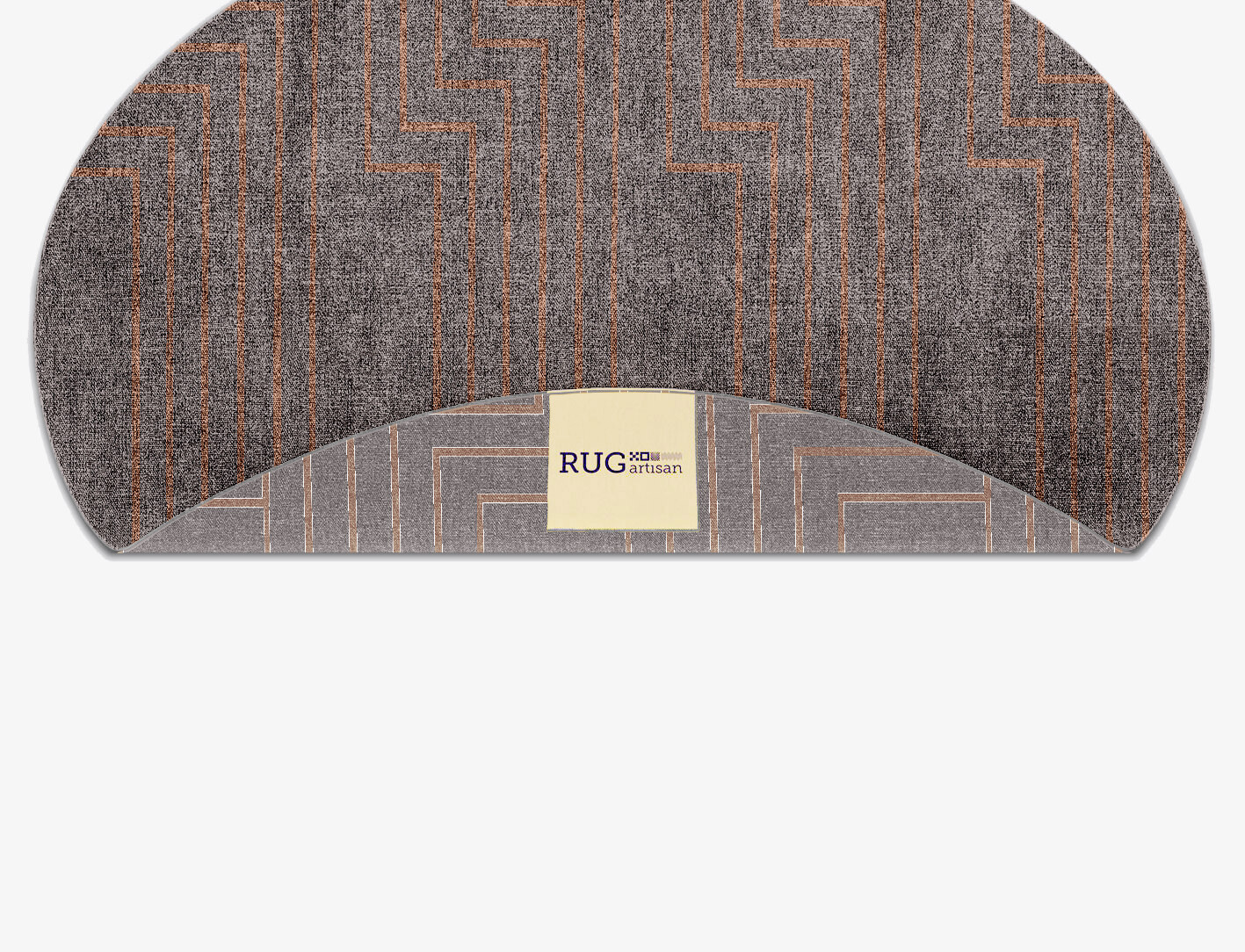 Lilt Minimalist Oval Flatweave Bamboo Silk Custom Rug by Rug Artisan