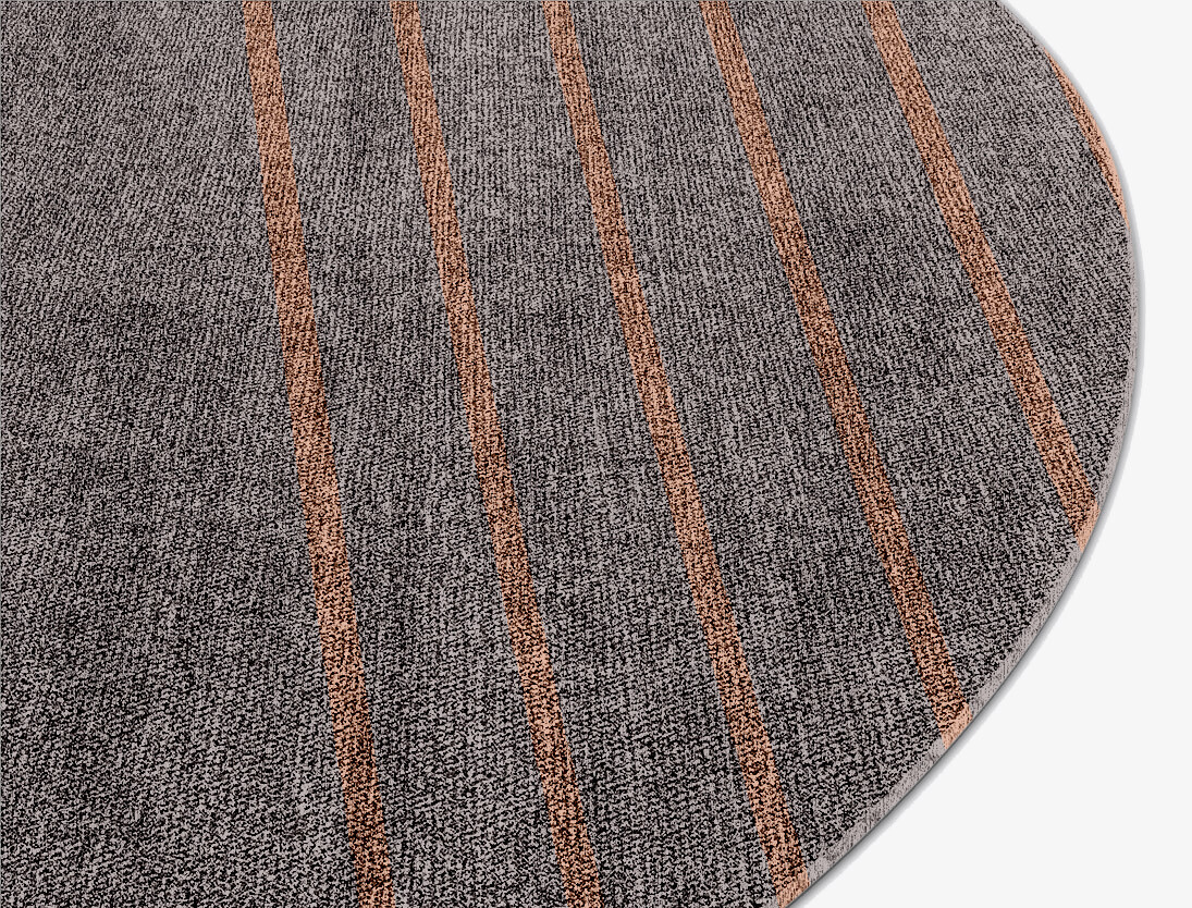 Lilt Minimalist Round Flatweave Bamboo Silk Custom Rug by Rug Artisan