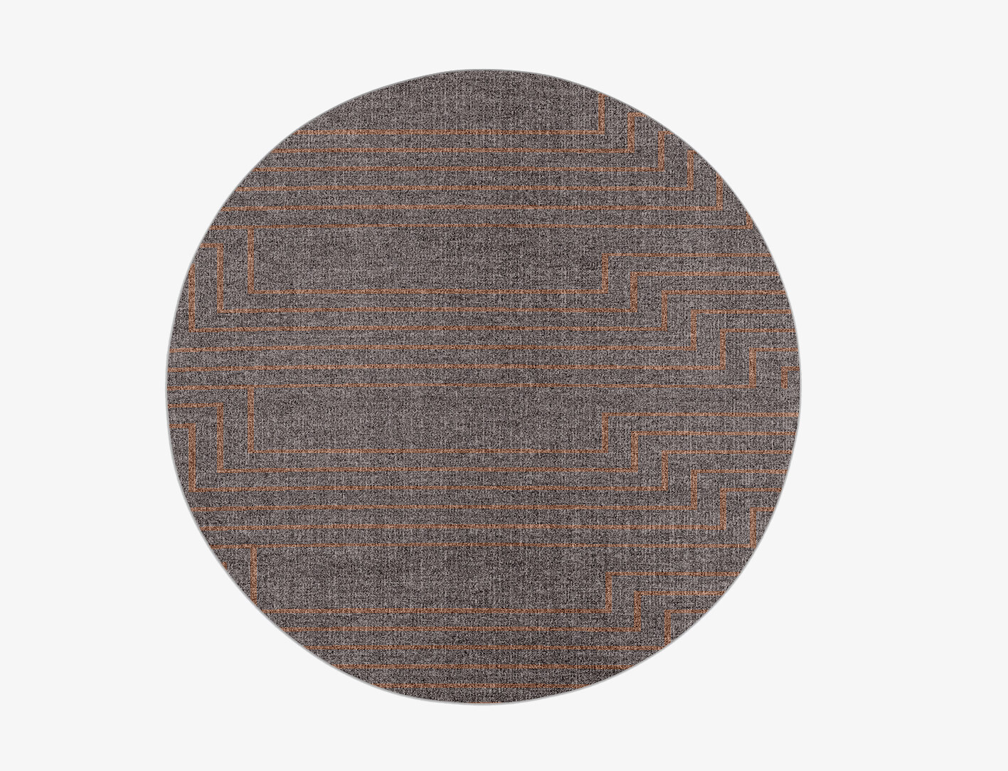 Lilt Minimalist Round Flatweave New Zealand Wool Custom Rug by Rug Artisan