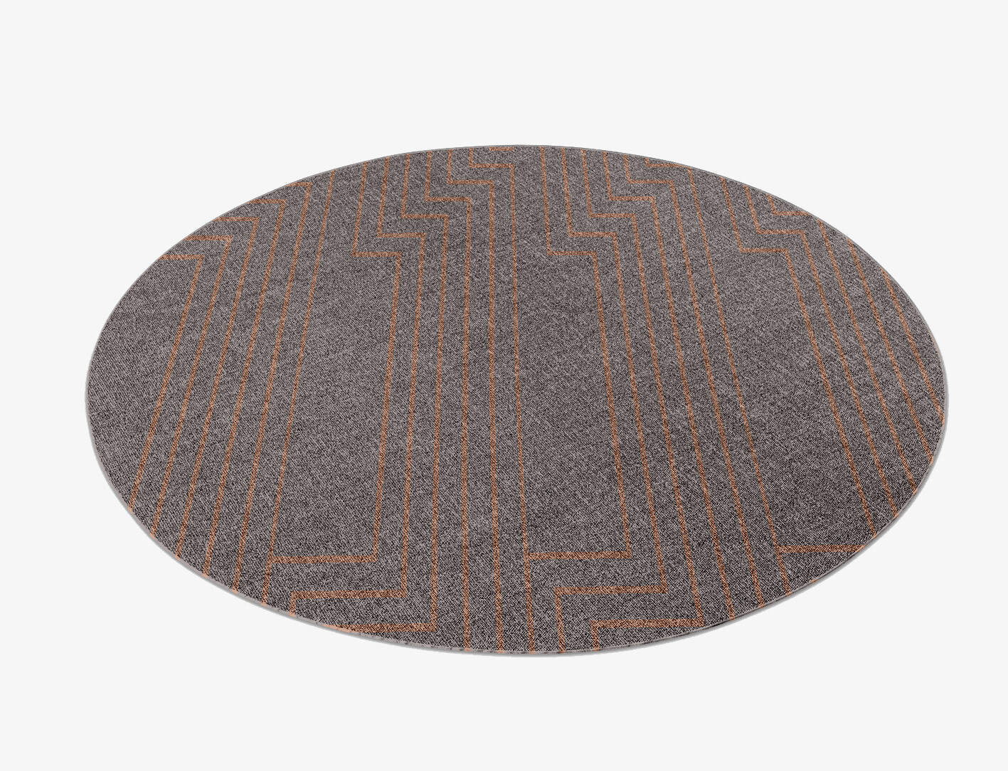 Lilt Minimalist Round Flatweave New Zealand Wool Custom Rug by Rug Artisan