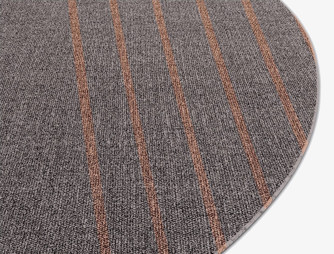 Lilt Minimalist Round Flatweave New Zealand Wool Custom Rug by Rug Artisan