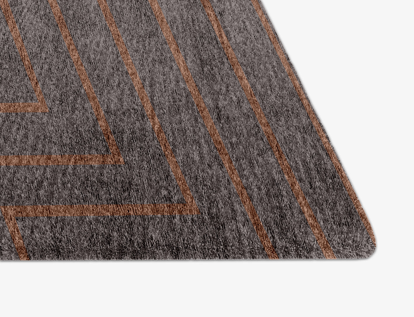 Lilt Minimalist Arch Hand Knotted Bamboo Silk Custom Rug by Rug Artisan