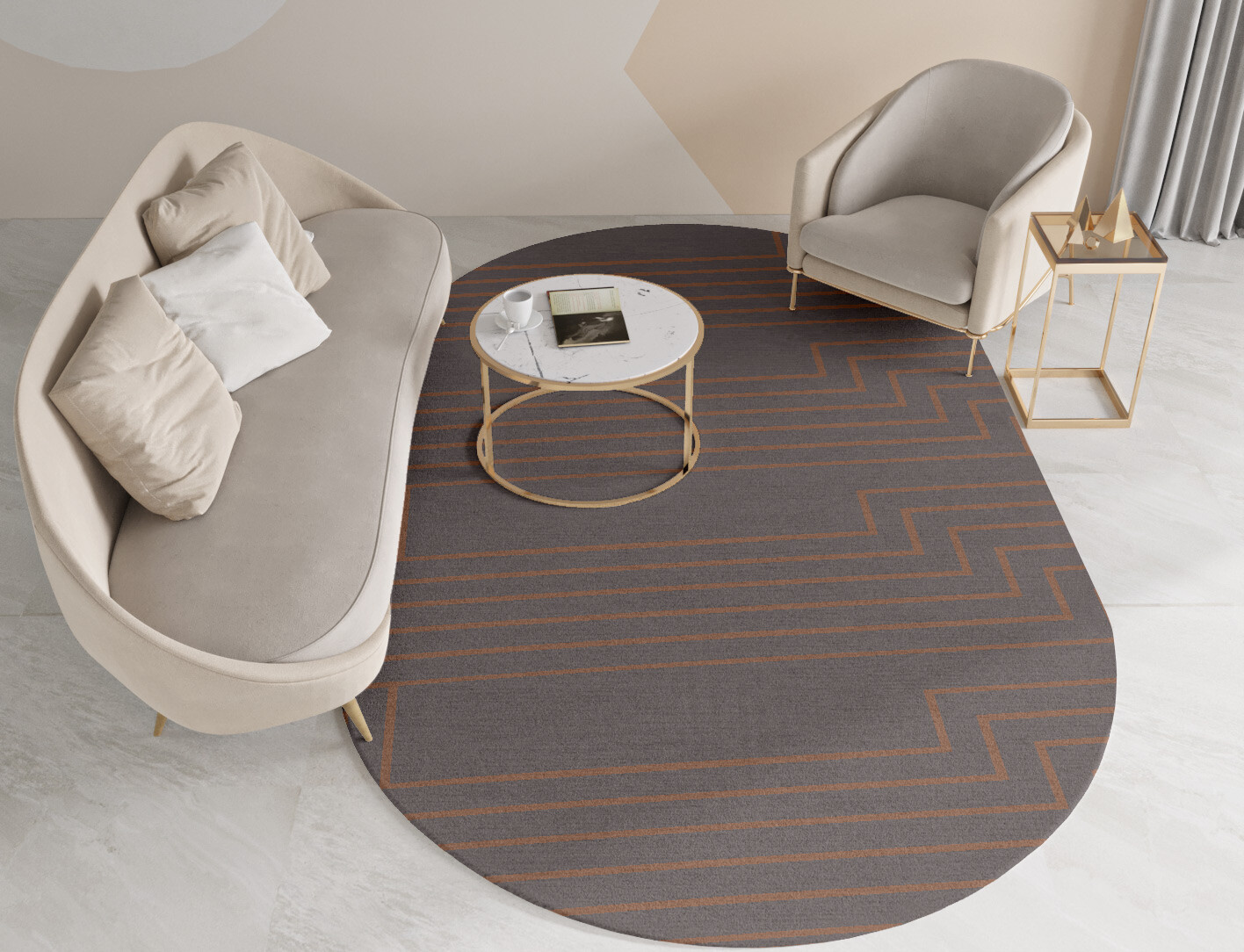 Lilt Minimalist Capsule Hand Knotted Tibetan Wool Custom Rug by Rug Artisan