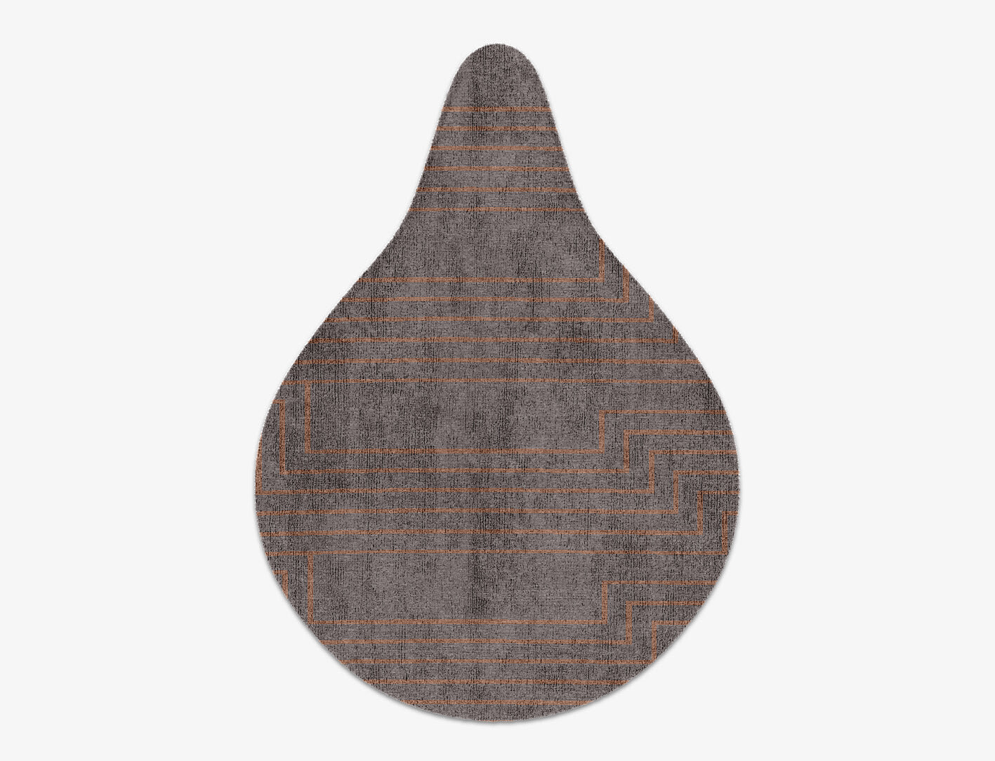 Lilt Minimalist Drop Hand Knotted Bamboo Silk Custom Rug by Rug Artisan