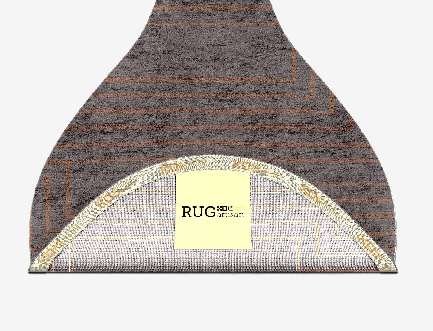Lilt Minimalist Drop Hand Knotted Bamboo Silk Custom Rug by Rug Artisan