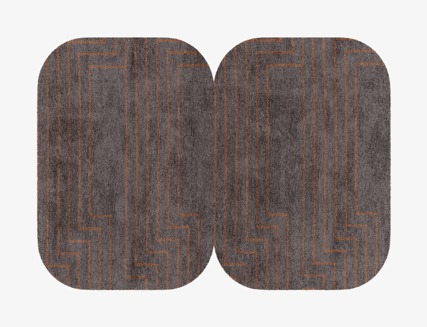 Lilt Minimalist Eight Hand Knotted Bamboo Silk Custom Rug by Rug Artisan