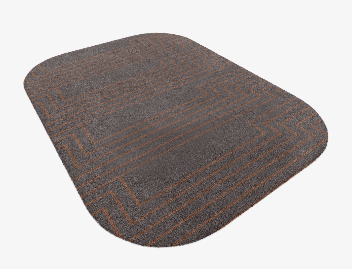 Lilt Minimalist Oblong Hand Knotted Tibetan Wool Custom Rug by Rug Artisan