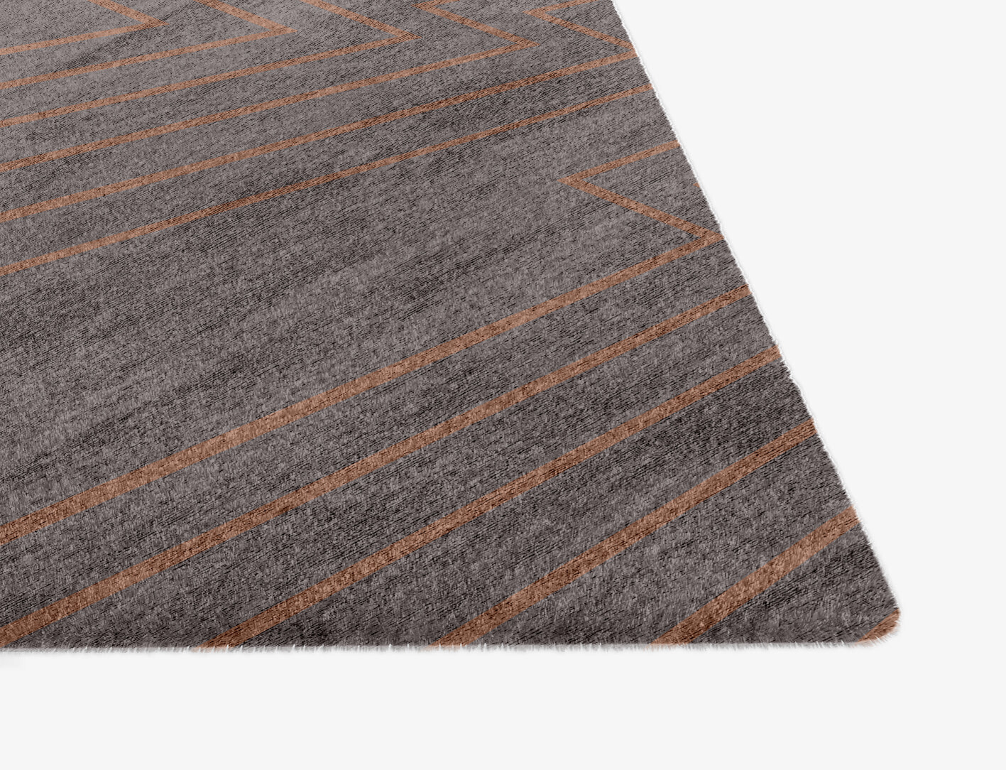 Lilt Minimalist Ogee Hand Knotted Bamboo Silk Custom Rug by Rug Artisan