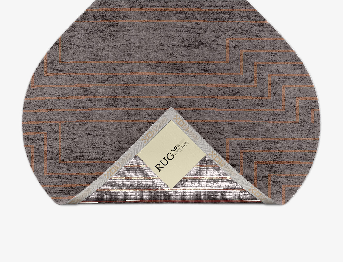 Lilt Minimalist Ogee Hand Knotted Bamboo Silk Custom Rug by Rug Artisan