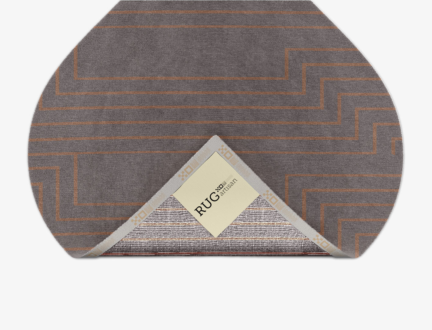 Lilt Minimalist Ogee Hand Knotted Tibetan Wool Custom Rug by Rug Artisan