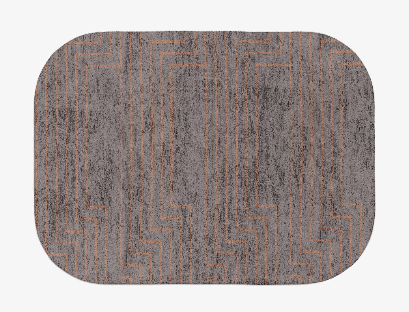 Lilt Minimalist Oblong Hand Tufted Bamboo Silk Custom Rug by Rug Artisan