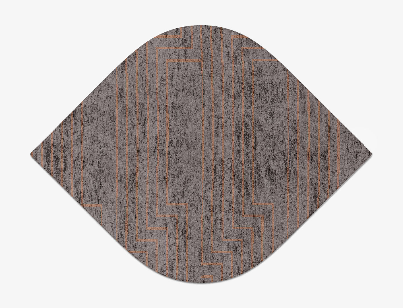 Lilt Minimalist Ogee Hand Tufted Bamboo Silk Custom Rug by Rug Artisan
