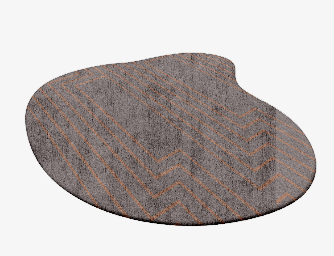 Lilt Minimalist Splash Hand Tufted Bamboo Silk Custom Rug by Rug Artisan