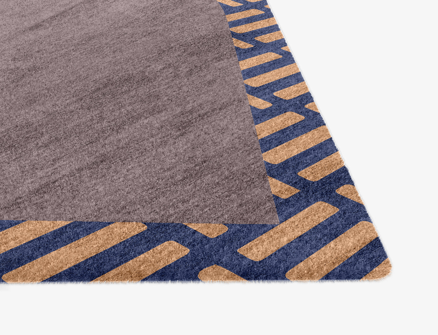 Limbus Geometric Ogee Hand Knotted Bamboo Silk Custom Rug by Rug Artisan