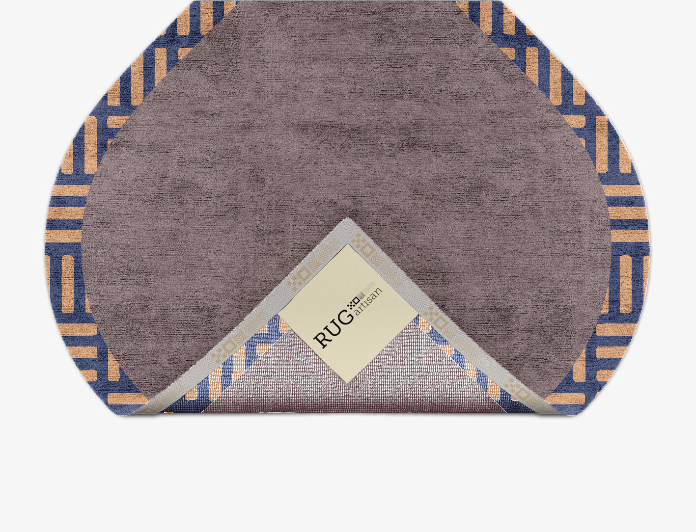 Limbus Geometric Ogee Hand Knotted Bamboo Silk Custom Rug by Rug Artisan