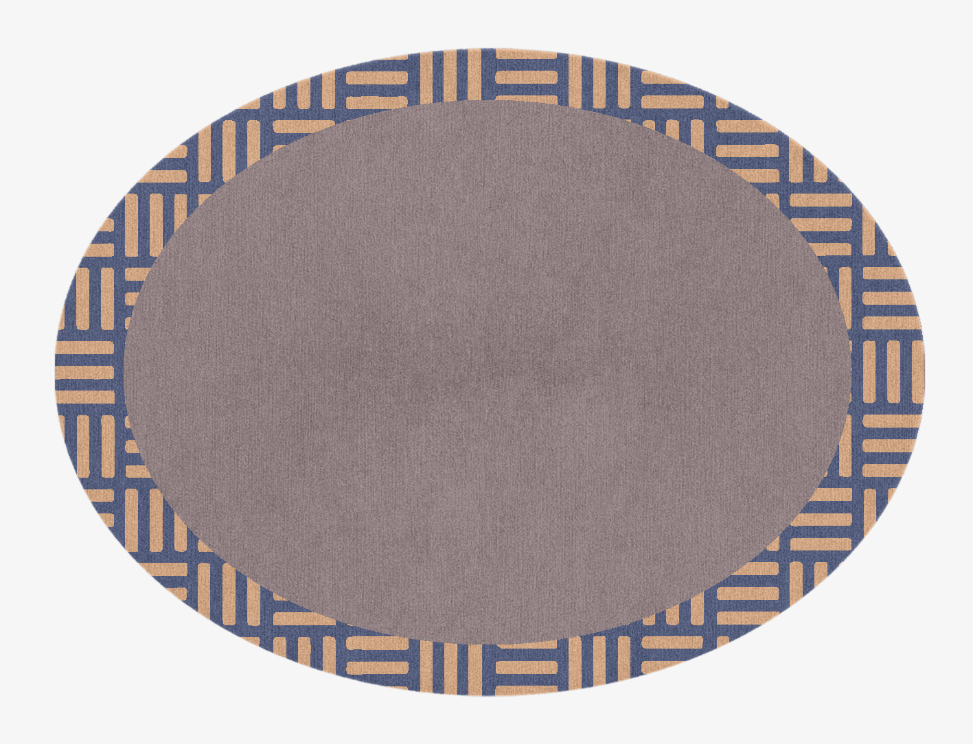Limbus Geometric Oval Hand Knotted Tibetan Wool Custom Rug by Rug Artisan