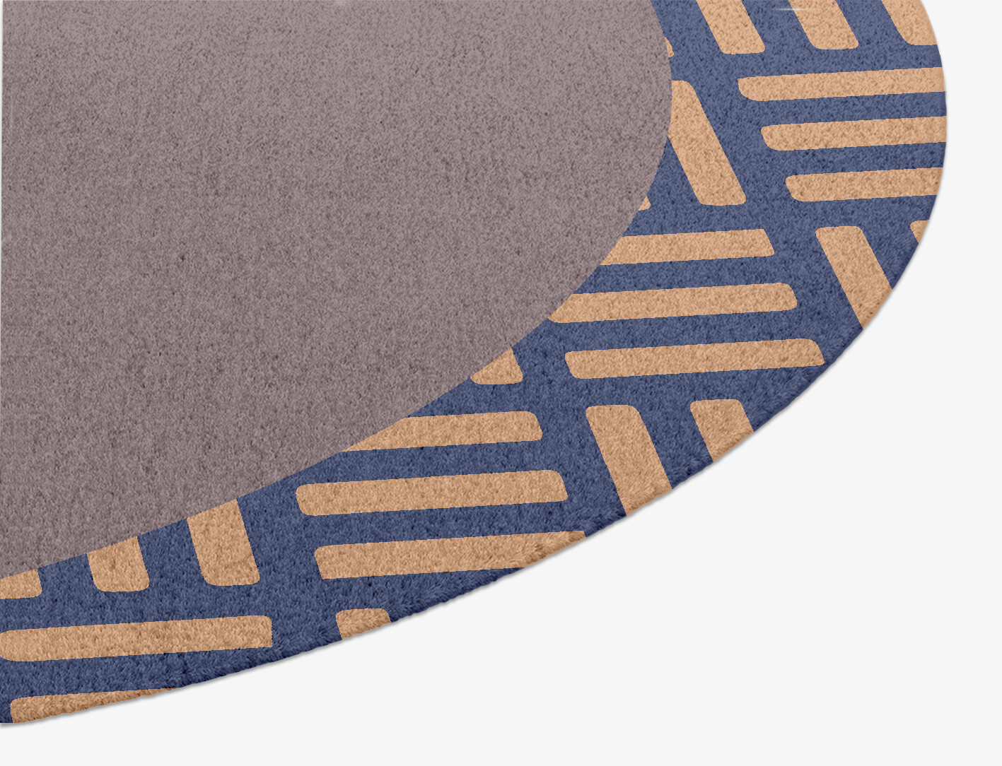 Limbus Geometric Oval Hand Knotted Tibetan Wool Custom Rug by Rug Artisan