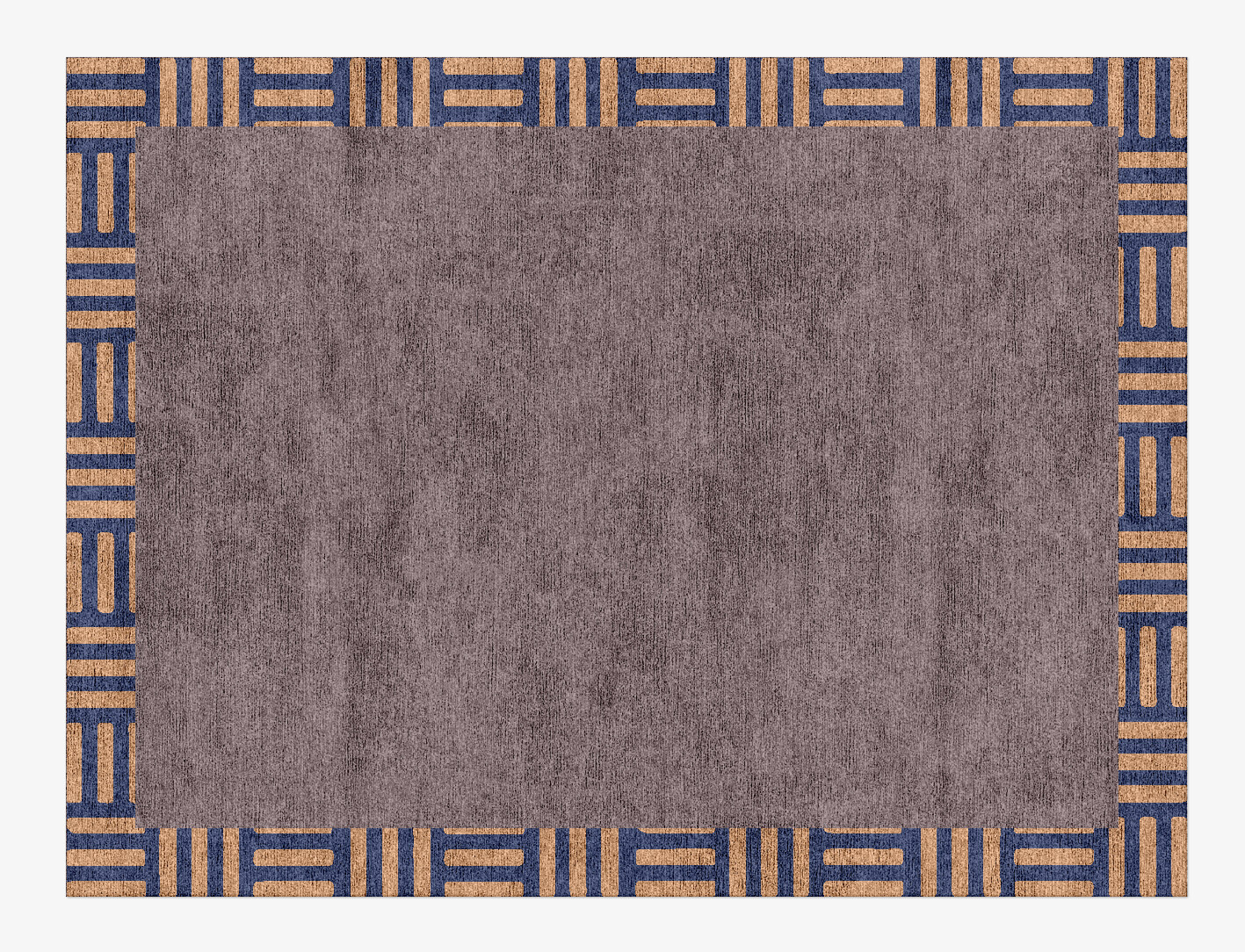 Limbus Geometric Rectangle Hand Knotted Bamboo Silk Custom Rug by Rug Artisan