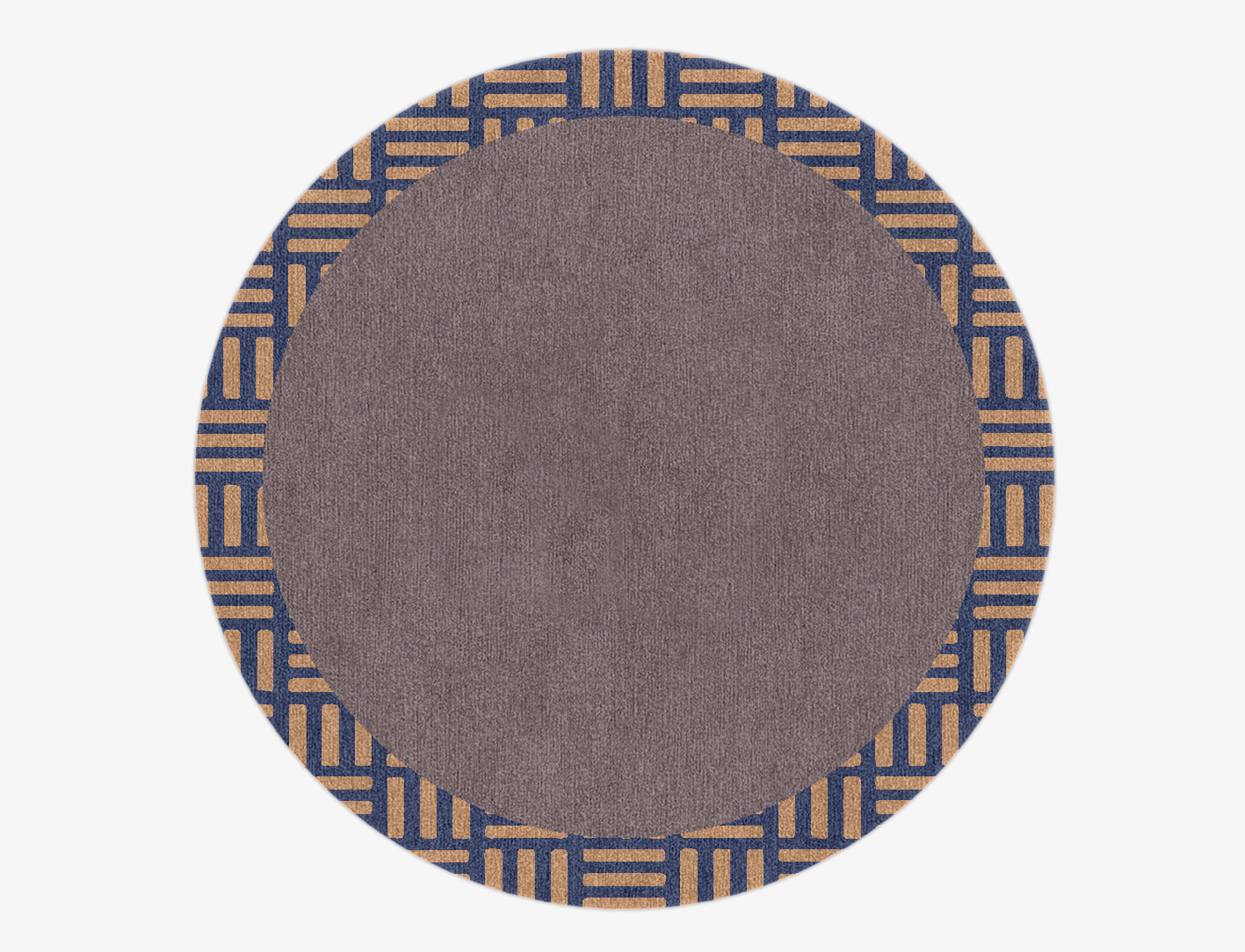 Limbus Geometric Round Hand Knotted Tibetan Wool Custom Rug by Rug Artisan