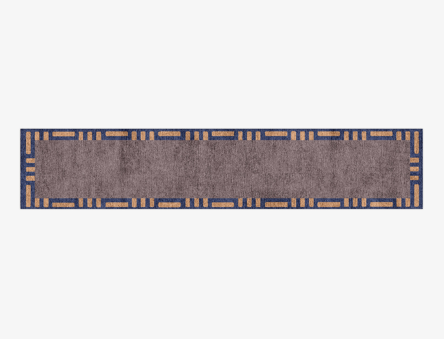 Limbus Geometric Runner Hand Knotted Bamboo Silk Custom Rug by Rug Artisan