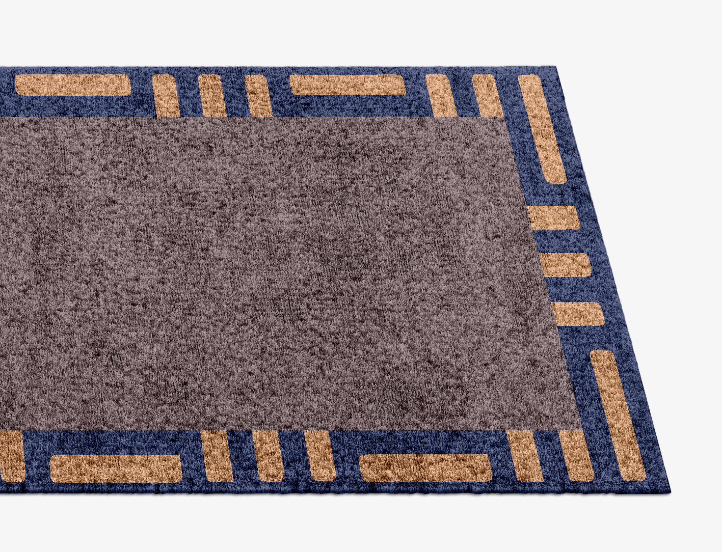 Limbus Geometric Runner Hand Knotted Bamboo Silk Custom Rug by Rug Artisan