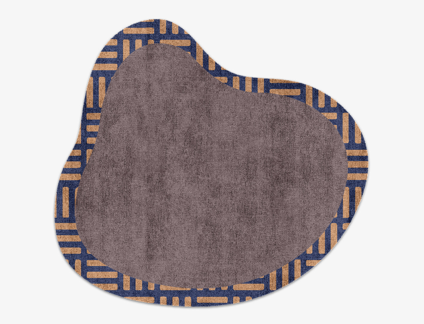 Limbus Geometric Splash Hand Knotted Bamboo Silk Custom Rug by Rug Artisan