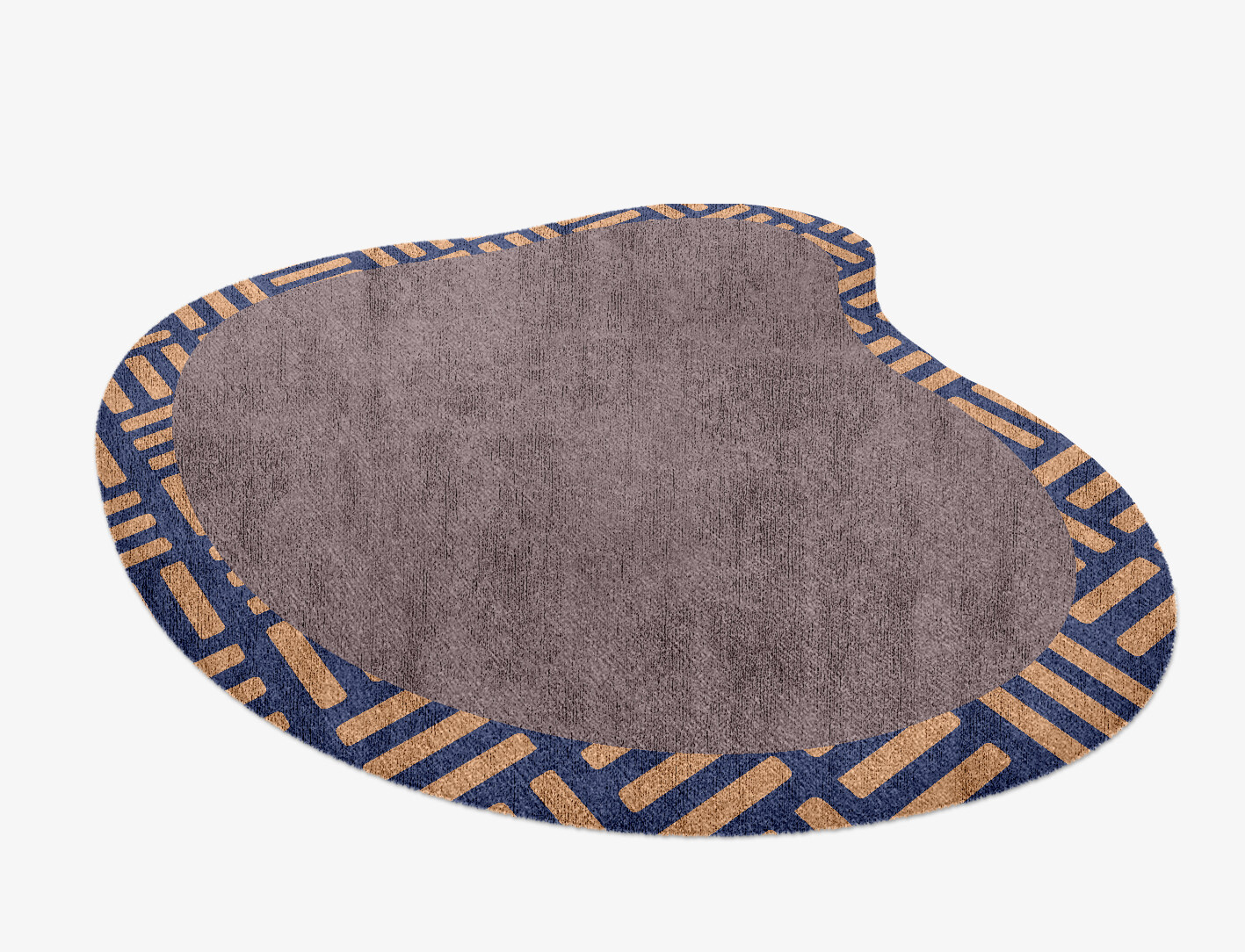 Limbus Geometric Splash Hand Knotted Bamboo Silk Custom Rug by Rug Artisan