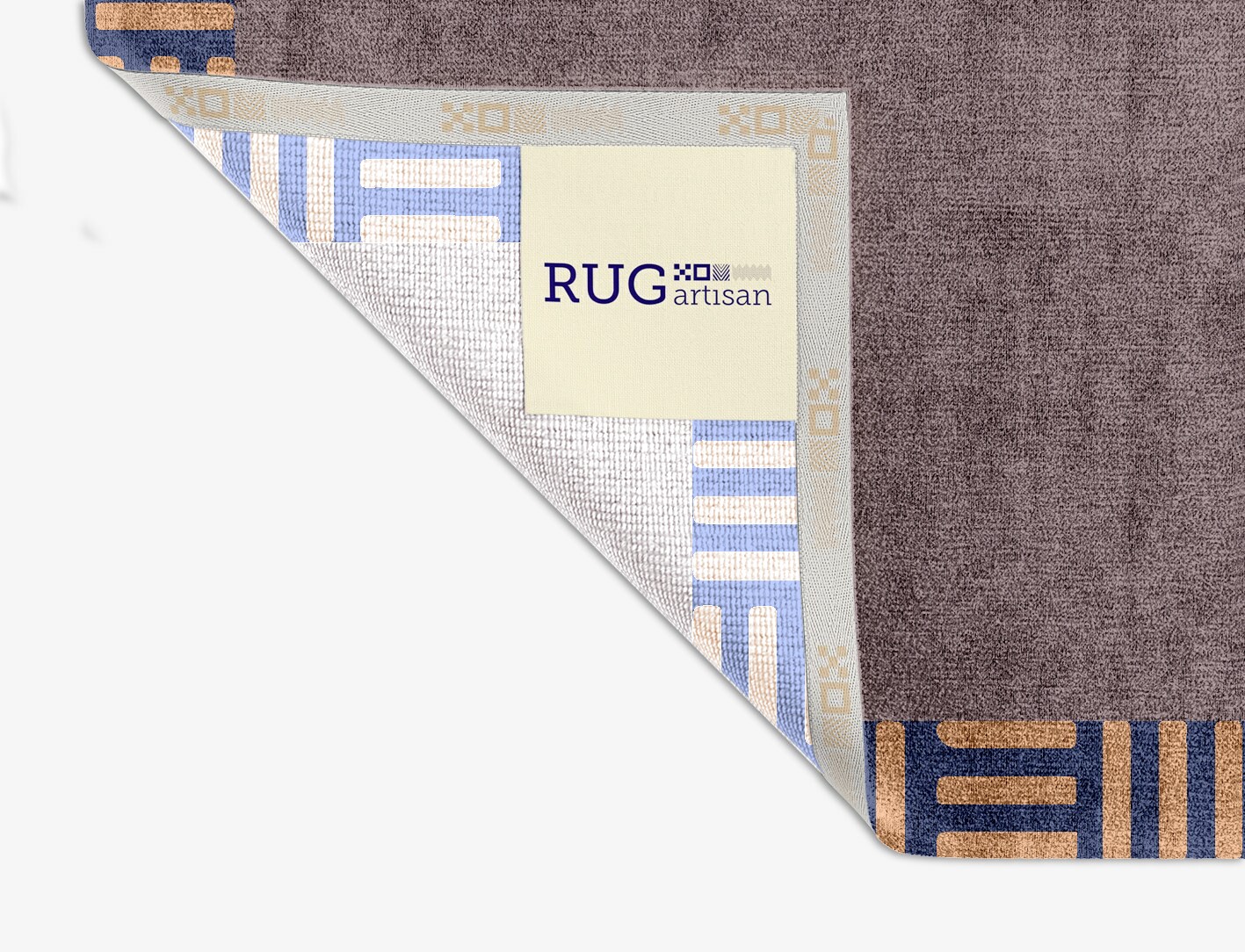 Limbus Geometric Square Hand Knotted Bamboo Silk Custom Rug by Rug Artisan