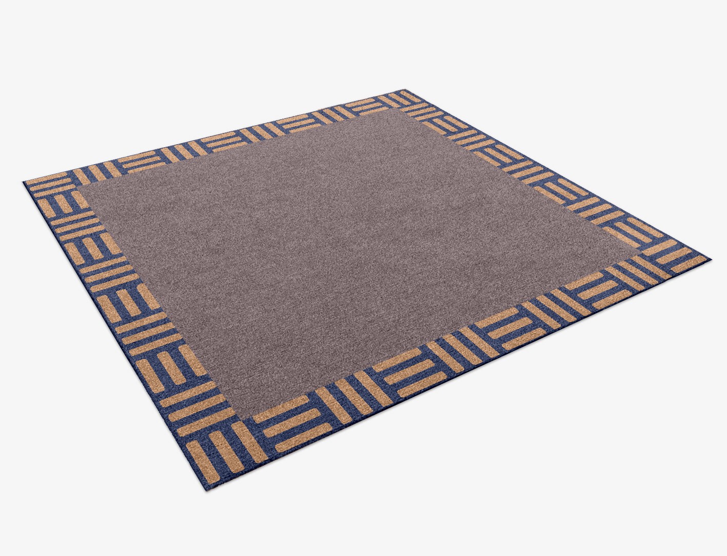 Limbus Geometric Square Hand Knotted Tibetan Wool Custom Rug by Rug Artisan