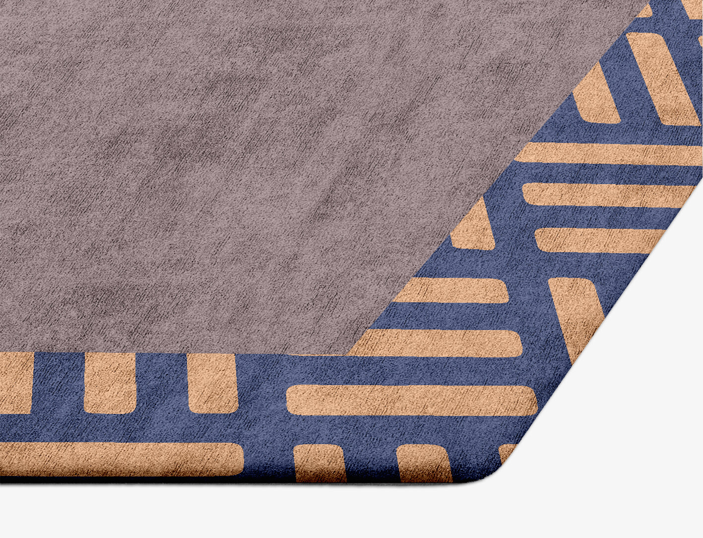 Limbus Geometric Hexagon Hand Tufted Bamboo Silk Custom Rug by Rug Artisan