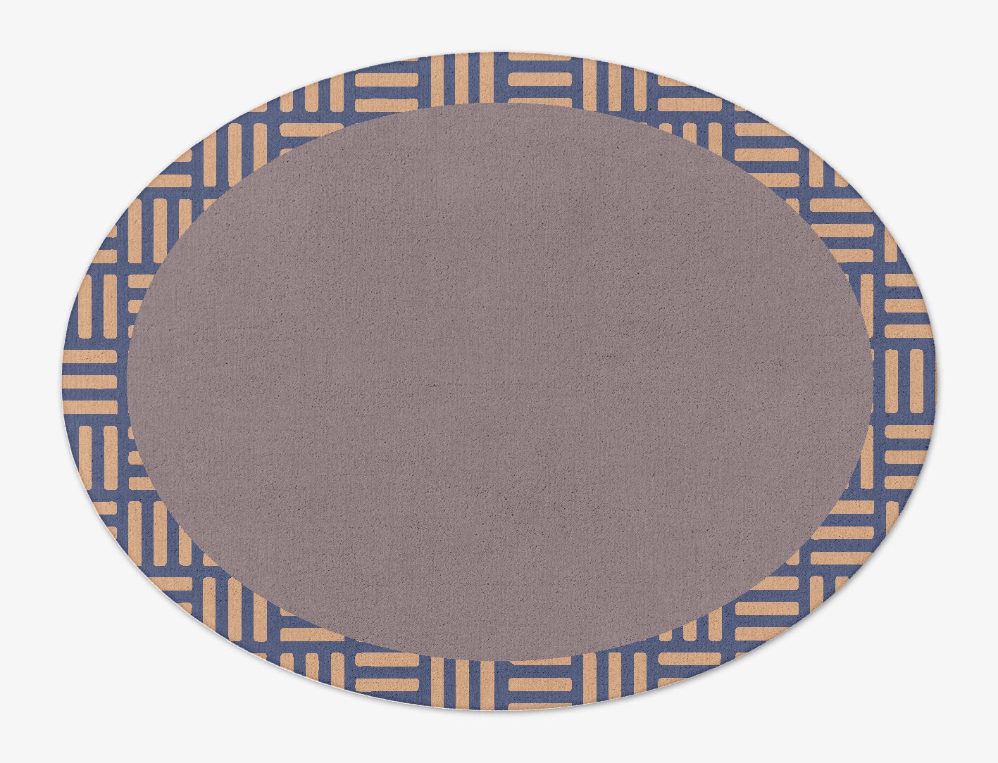 Limbus Geometric Oval Hand Tufted Pure Wool Custom Rug by Rug Artisan