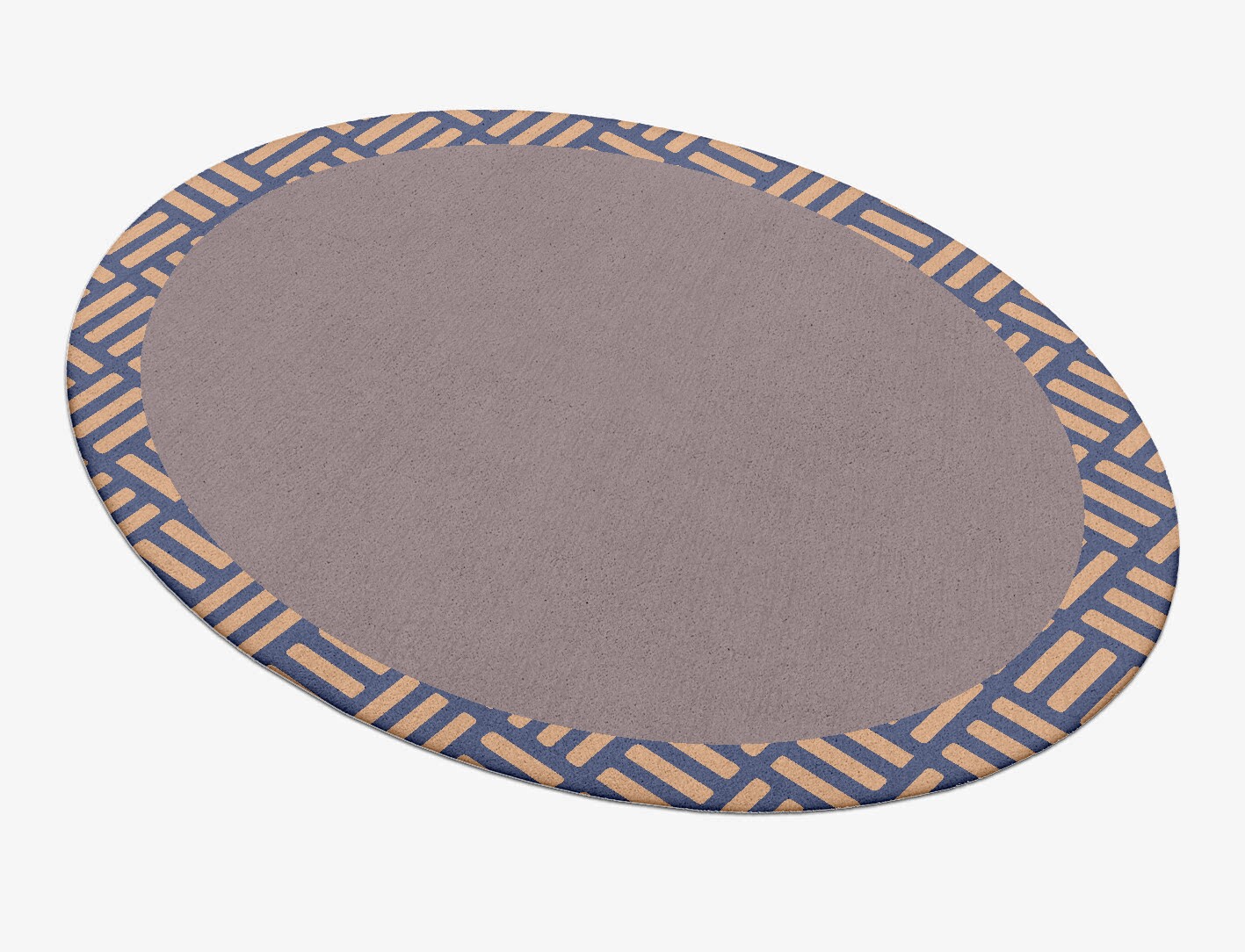Limbus Geometric Oval Hand Tufted Pure Wool Custom Rug by Rug Artisan