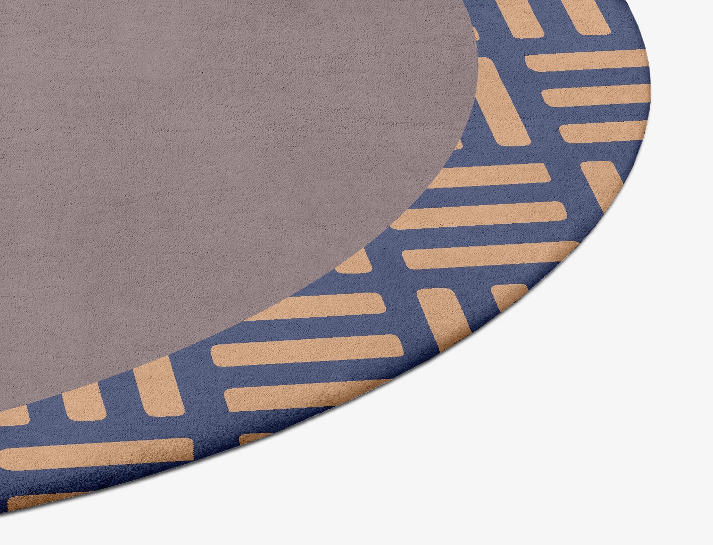 Limbus Geometric Oval Hand Tufted Pure Wool Custom Rug by Rug Artisan
