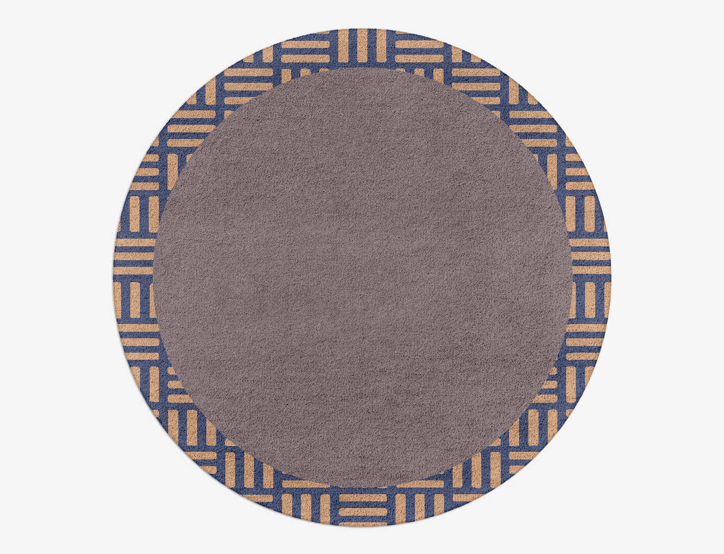 Limbus Geometric Round Hand Tufted Pure Wool Custom Rug by Rug Artisan