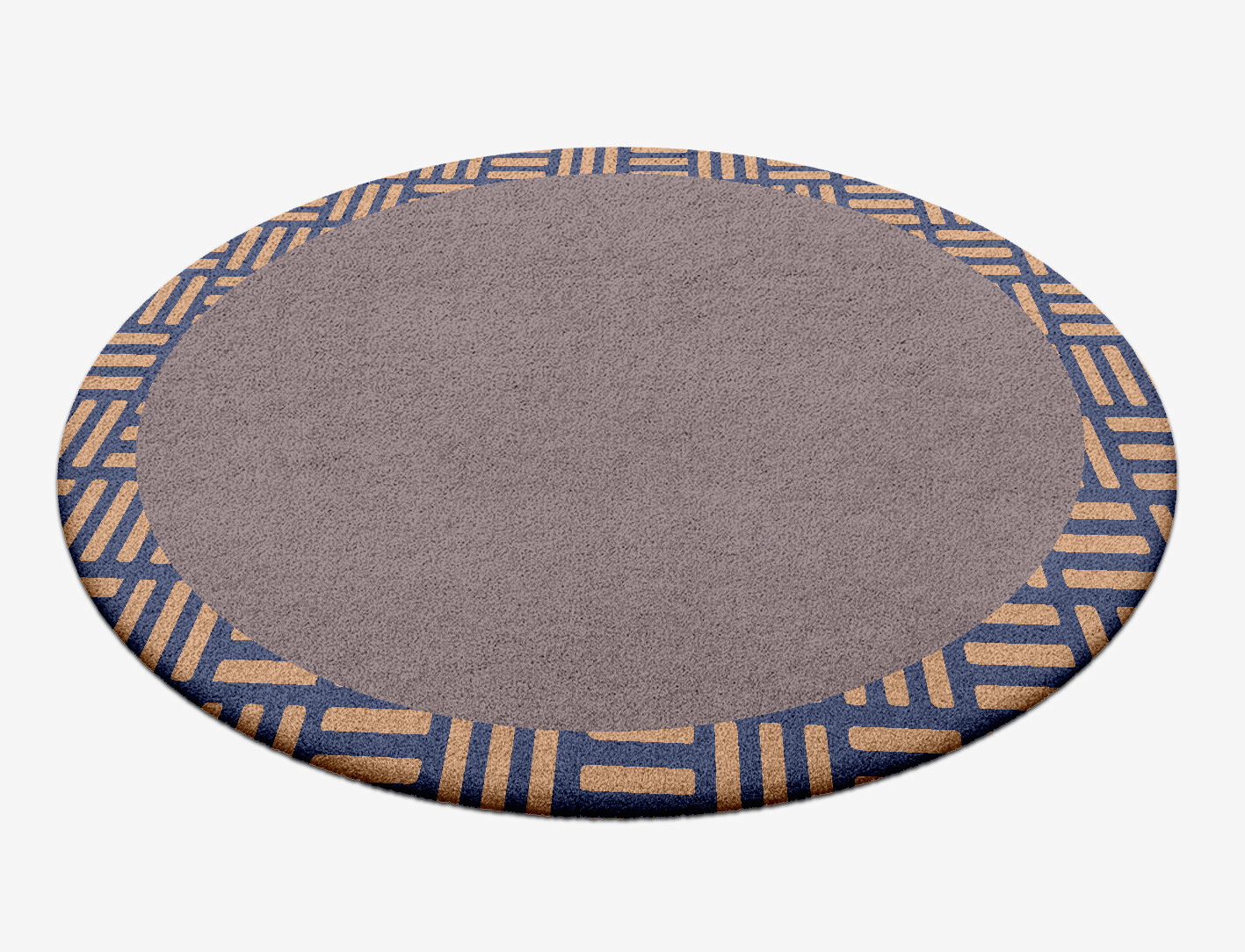 Limbus Geometric Round Hand Tufted Pure Wool Custom Rug by Rug Artisan