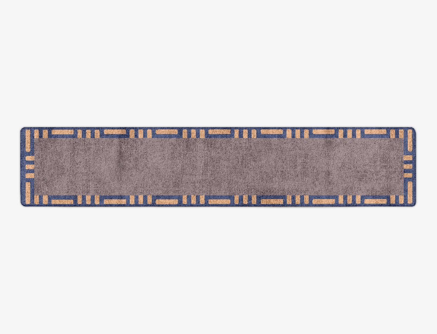 Limbus Geometric Runner Hand Tufted Bamboo Silk Custom Rug by Rug Artisan