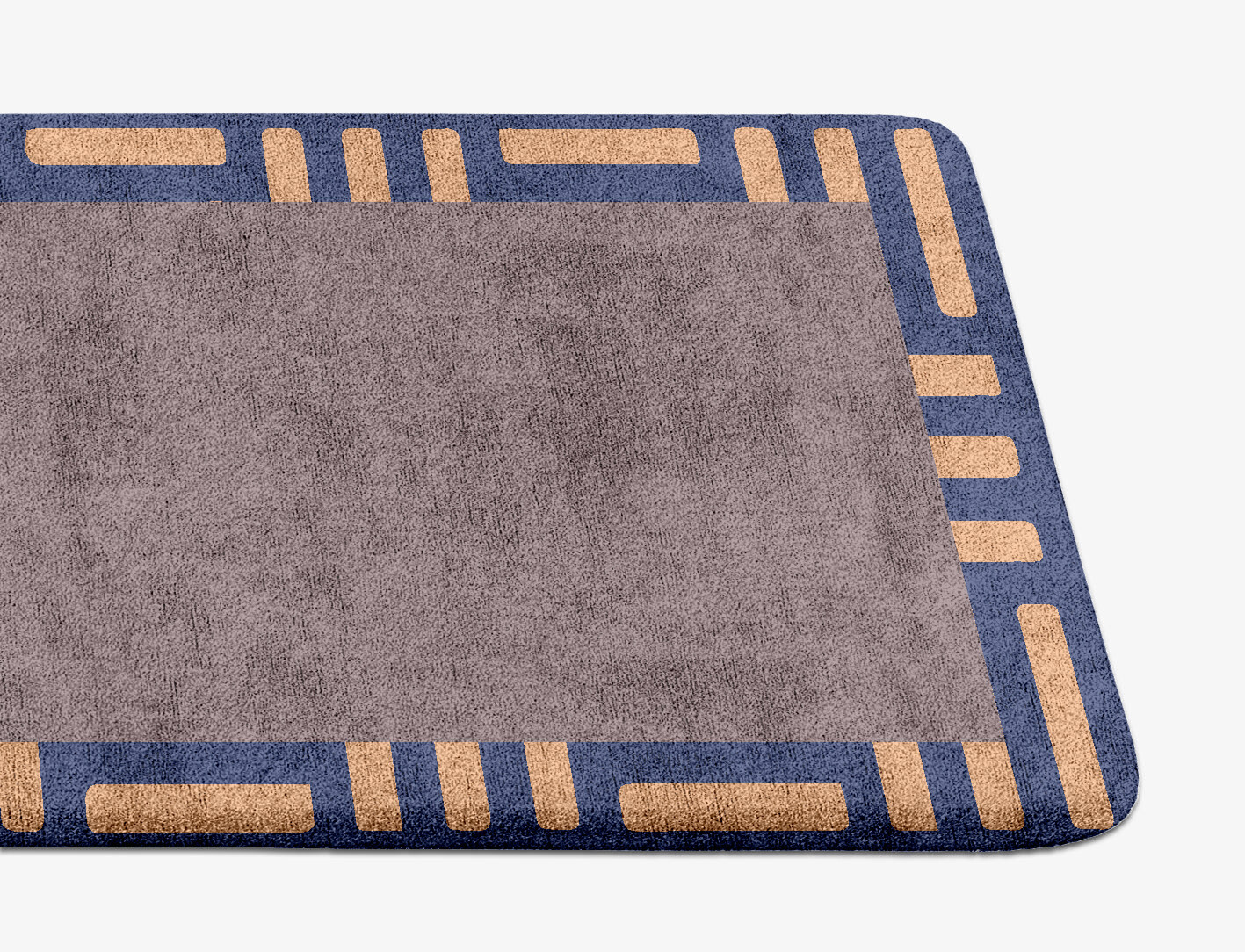 Limbus Geometric Runner Hand Tufted Bamboo Silk Custom Rug by Rug Artisan