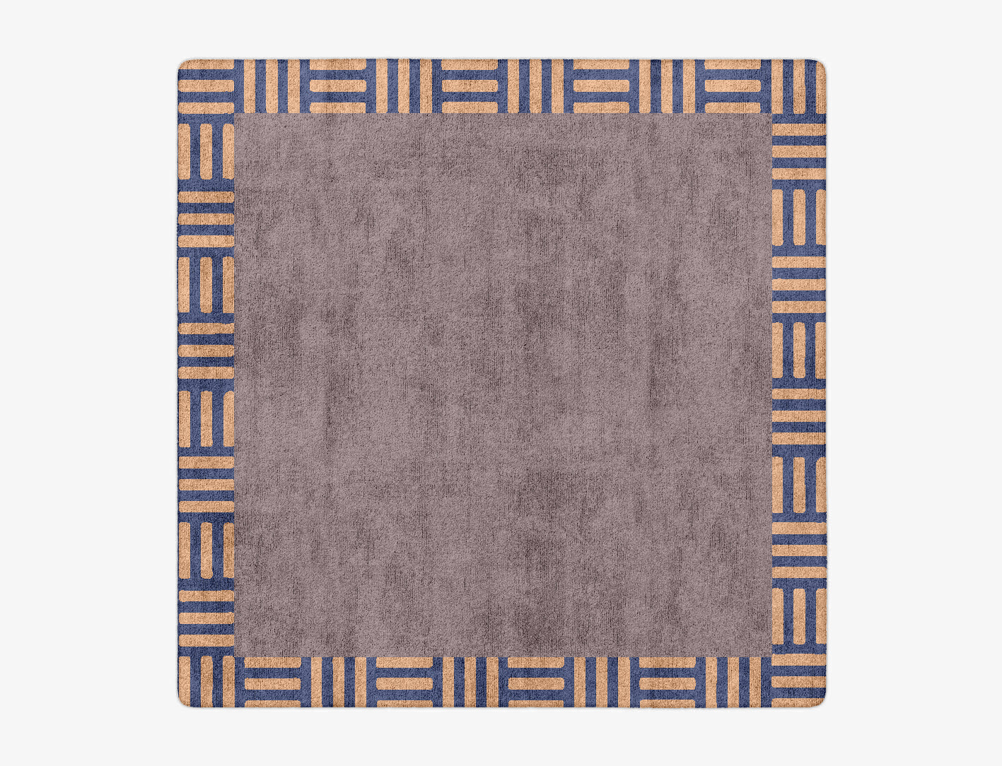 Limbus Geometric Square Hand Tufted Bamboo Silk Custom Rug by Rug Artisan